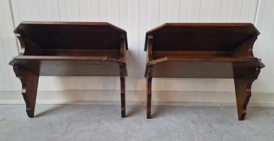 A pair of wall consoles Wood Design of 70’s Mid-20th century - photo 4