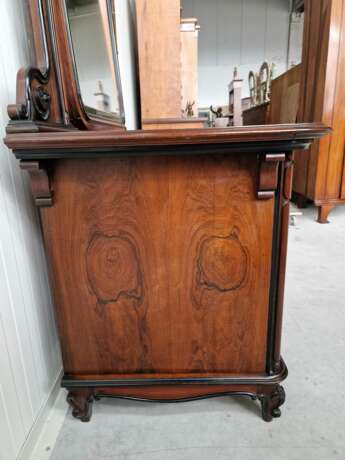 Chest of drawers with mirror Rosewood Veneer Louis-Philippe Carl X 19th century - photo 3