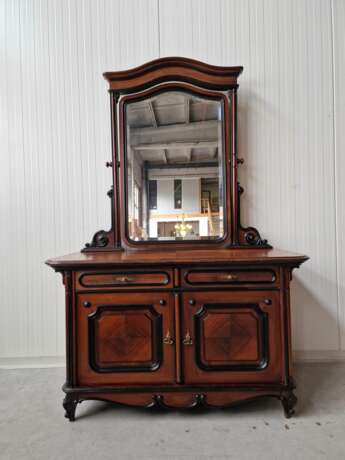 Chest of drawers with mirror Rosewood Veneer Louis-Philippe Carl X 19th century - photo 8