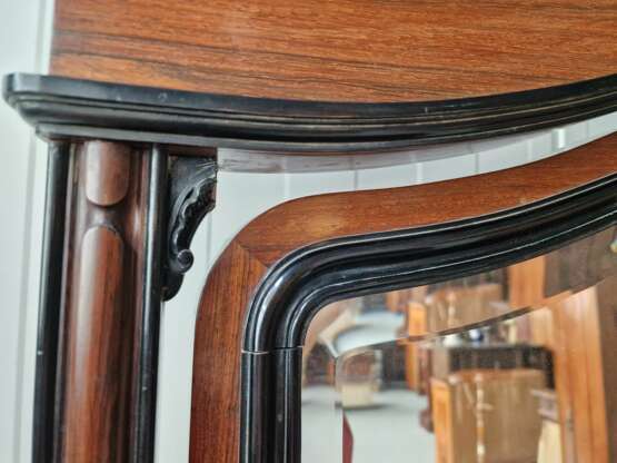 Chest of drawers with mirror Rosewood Veneer Louis-Philippe Carl X 19th century - photo 10