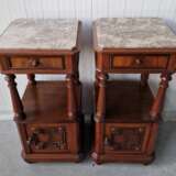 A pair of antique bedside tables Mahogany 19th century - photo 6