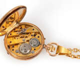 Goldene Damentaschenuhr an Goldkette. - Foto 4