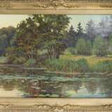 Paysage fluvial aux n&eacute;nuphars Mid-20th century - photo 1
