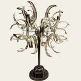 Big Mid-Century Modern Lamp in Chrome Metal and Glass 1970s Métal The end of the 20th century - photo 5