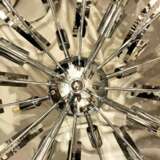 Big Mid-Century Modern Lamp in Chrome Metal and Glass 1970s Métal The end of the 20th century - photo 10