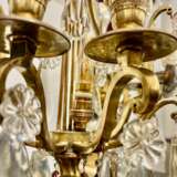 Late 19th Century Pair of Lyre Shaped Four-Light Candelabras Crystal bronze Late 19th century - Foto 9