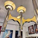 Space Age chromed metal chandelier by Gaetano Sciolari mid-20th century Metal Design of 50-60’s 20th century - photo 2