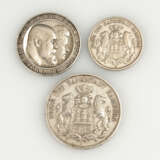 3 Silbermünzen Deutsches Kaiserreich. - photo 1