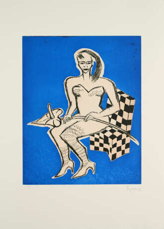 Elvira Bach. Untitled (Frau auf Stuhl mit Calla) - photo 1