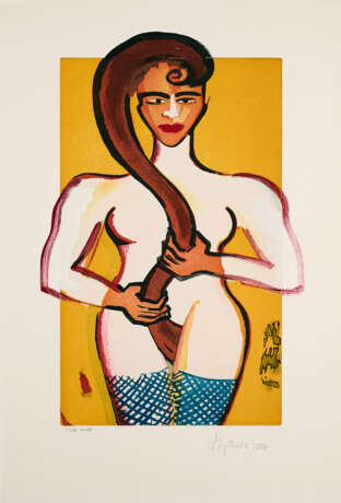 Elvira Bach. Untitled (Frau mit langem Haar) - photo 3