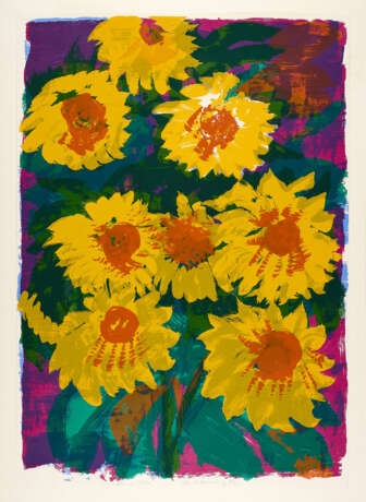 Rainer Fetting. Ohne Titel (Sonnenblumen) - Foto 1