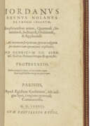France. BRUNO, Giordano (1548-1600)