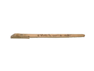 A medieval tally stick