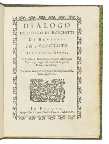 [GALILEO GALILEI (1564-1642) and Girolamo SPINELLI (c.1580-1647)] - Foto 1