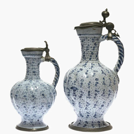 Two narrow-necked jugs. Nuremberg or Ansbach, 18th century - фото 1
