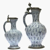 Two narrow-necked jugs. Nuremberg or Ansbach, 18th century - фото 2