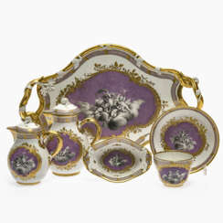 A six-piece demitasse coffee service (solitaire) in original travel case. Vienna, circa 1765-1770