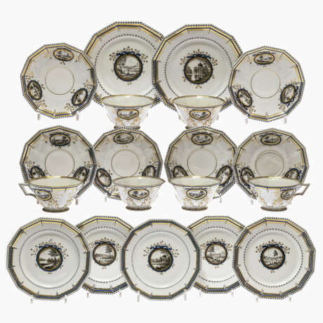 A 36-piece tea service "Bavarian Royal Service". Nymphenburg, 20th-century formation, model by Dominikus Auliczek, circa 1795 - фото 2