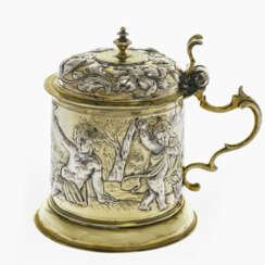 A lidded tankard. Augsburg, circa 1660, Paul Höschel (master 1644, died 1664)