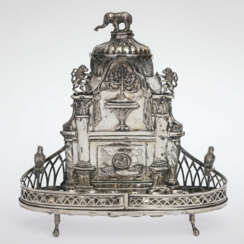 Hanukkah menorah. Augsburg, 1818, Johann Sigmund Christeiner (1776-1831, master 1800)