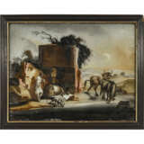 Two reverse glass paintings. probably Italy, 18th century - фото 1
