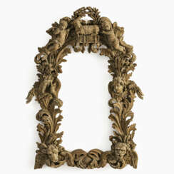 A frame with sculptures. Andreas Thamasch (1639 See, Paznaun Valley - 1697 Stams), workshop of, circa 1700.