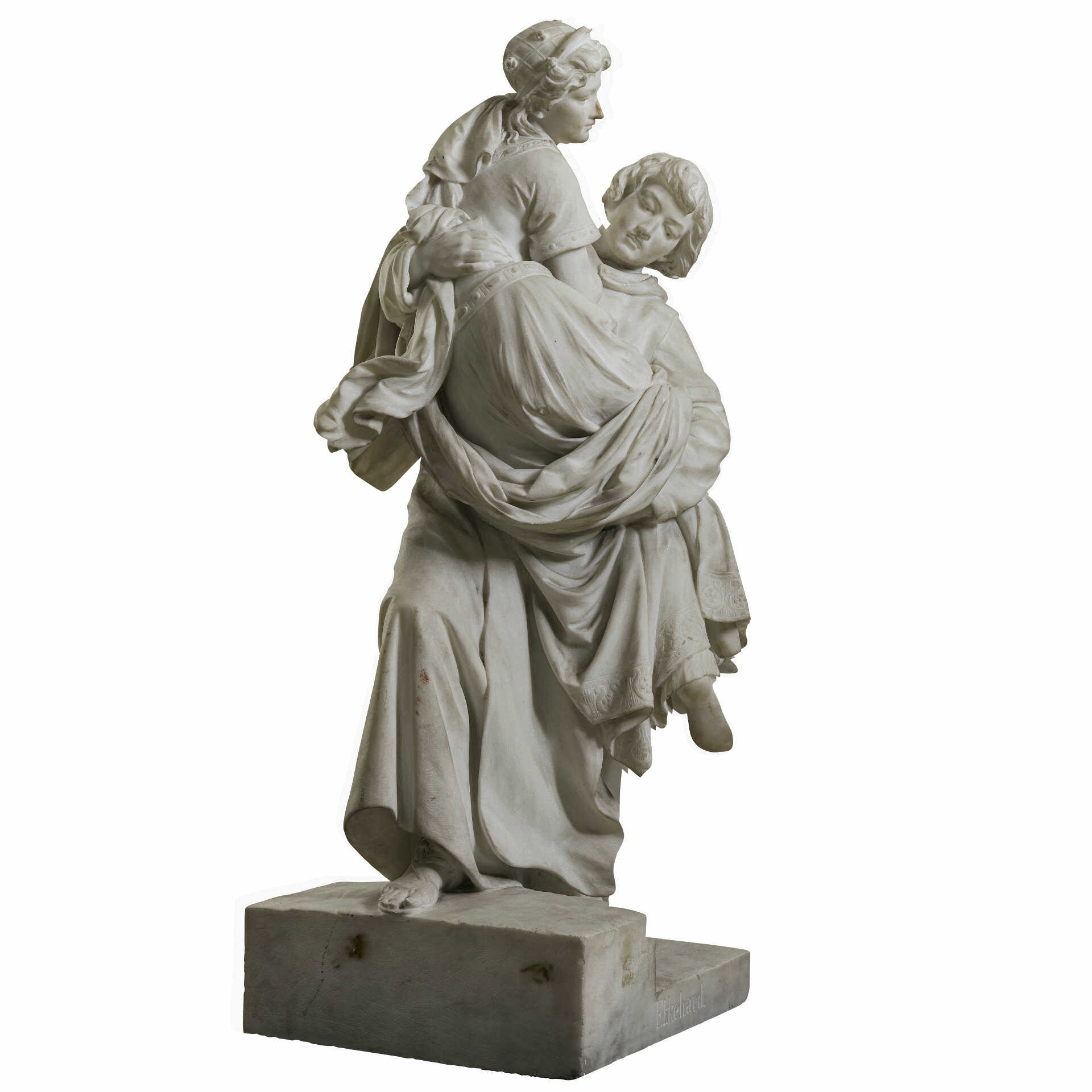 Ekkehard and Hadwig. Johann Christian Hirt (1836 Fürth - 1897 Munich), after 1855