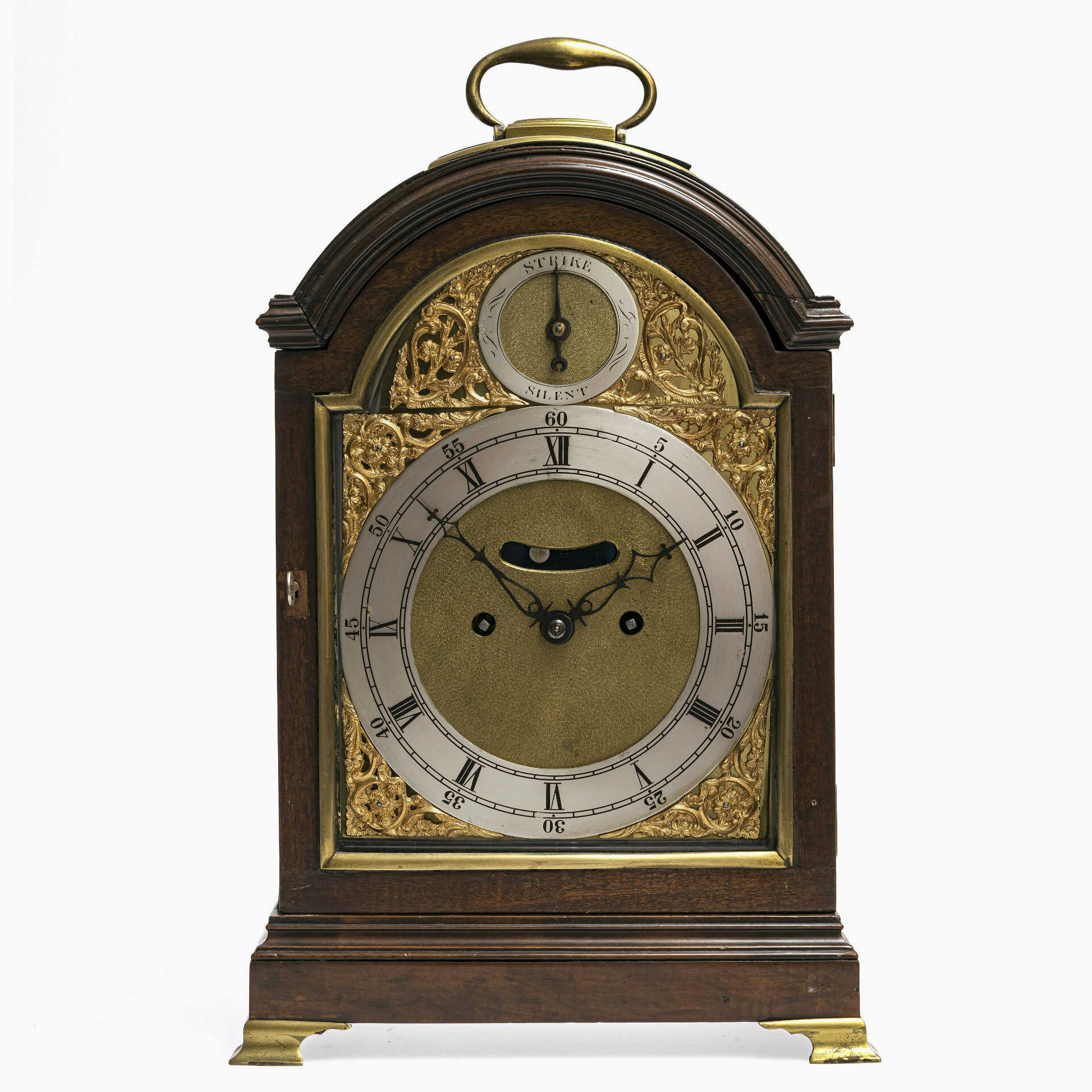 A bracket clock. John Johnson, London, last third of the 18th century. A bracket clock. John Johnson, London, last third of the 18th century.