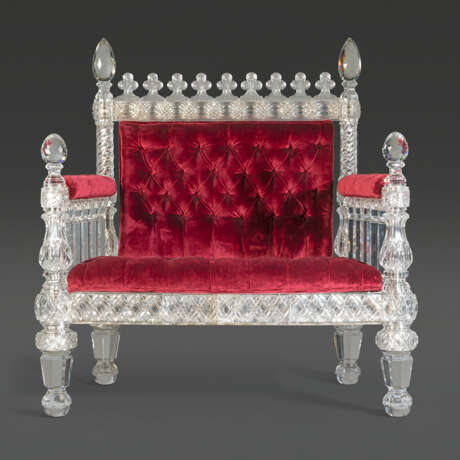 A VICTORIAN CUT-CRYSTAL THRONE CHAIR - photo 2