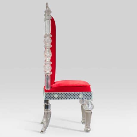 A VICTORIAN CUT-CRYSTAL THRONE CHAIR - photo 8