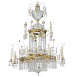 A NEOCLASSICAL ORMOLU-MOUNTED CRYSTAL AND GLASS EIGHT-BRANCH CHANDELIER - photo 2