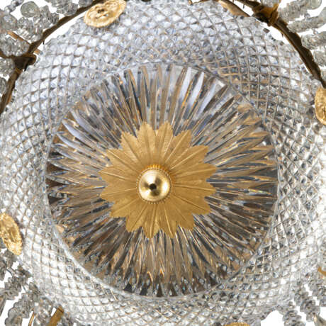 A NEOCLASSICAL ORMOLU-MOUNTED CRYSTAL AND GLASS EIGHT-BRANCH CHANDELIER - photo 5