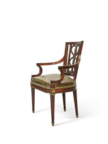 A SUITE OF LATE LOUIS XVI ORMOLU-MOUNTED MAHOGANY SEAT FURNITURE - photo 6