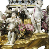 A LOUIS XV ORMOLU-MOUNTED MEISSEN AND VINCENNES PORCELAIN CENTREPIECE - фото 10