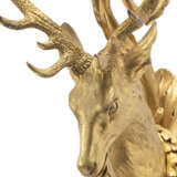 A SET OF FOUR LOUIS XVI ORMOLU THREE-LIGHT WALL-LIGHTS - photo 8