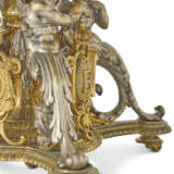AN IMPERIAL NAPOLEON III ORMOLU, SILVERED AND MARBLE GUERIDON - photo 2