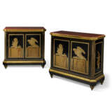 A PAIR OF LOUIS XVI ORMOLU-MOUNTED EBONY AND JAPANESE LACQUER SIDE CABINETS - photo 1