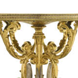 AN IMPERIAL NAPOLEON III ORMOLU, SILVERED AND MARBLE GUERIDON - photo 5