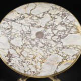 AN IMPERIAL NAPOLEON III ORMOLU, SILVERED AND MARBLE GUERIDON - photo 6