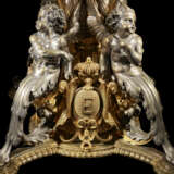 AN IMPERIAL NAPOLEON III ORMOLU, SILVERED AND MARBLE GUERIDON - photo 8