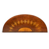 A PAIR OF GEORGE III HAREWOOD, SYCAMORE, AMARANTH, MAHOGANY AND MARQUETRY DEMI-LUNE PIER TABLES - photo 4
