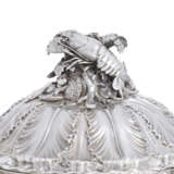 A PAIR OF GEORGE IV SILVER SOUP TUREENS, COVERS, LINERS AND STANDS FROM THE DUKE OF DEVONSHIRE`S GRAND SERVICE - photo 9
