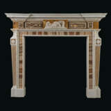 A GEORGE III STATUARY AND SIENA MARBLE AND AGATE CHIMNEYPIECE - photo 1
