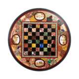 IMPRESSIVE CHESS TABLE WITH PRECIOUS ROMAN MOSAIC ON CARVED LEGS. ITALY. 19TH CENTURY Wood Eclecticism 19th century - photo 6