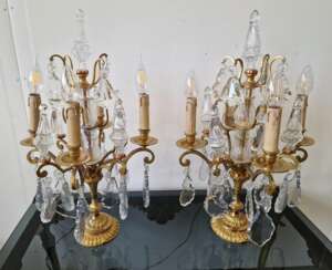 Luxurious pair of table lamps