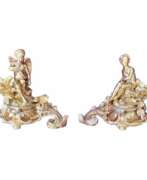 Каталог товаров. Pair Of Napoleon III Period Gilt Bronze Putti Andirons, 19th century