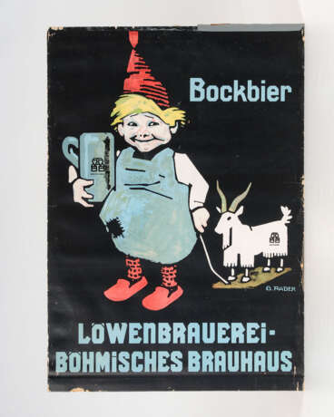 RÄDER, G.: Plakat "Bockbier Löwenbrauer - фото 1