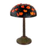 Lampe style Tiffany. Oranger . Cuivre Art Nouveau 20th century - photo 2
