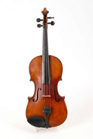 4/4-Violine im Klotz-Stil mit braunem L - Foto 1