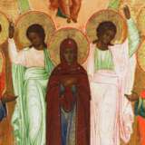 Russian icon of the Ascension of the Lord. Moscow school 19th century Wood gesso gilding tempera Early 19th century - photo 5